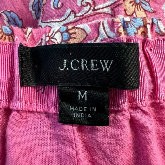 J Crew pink vines block print skirt - Picture 10 of 11